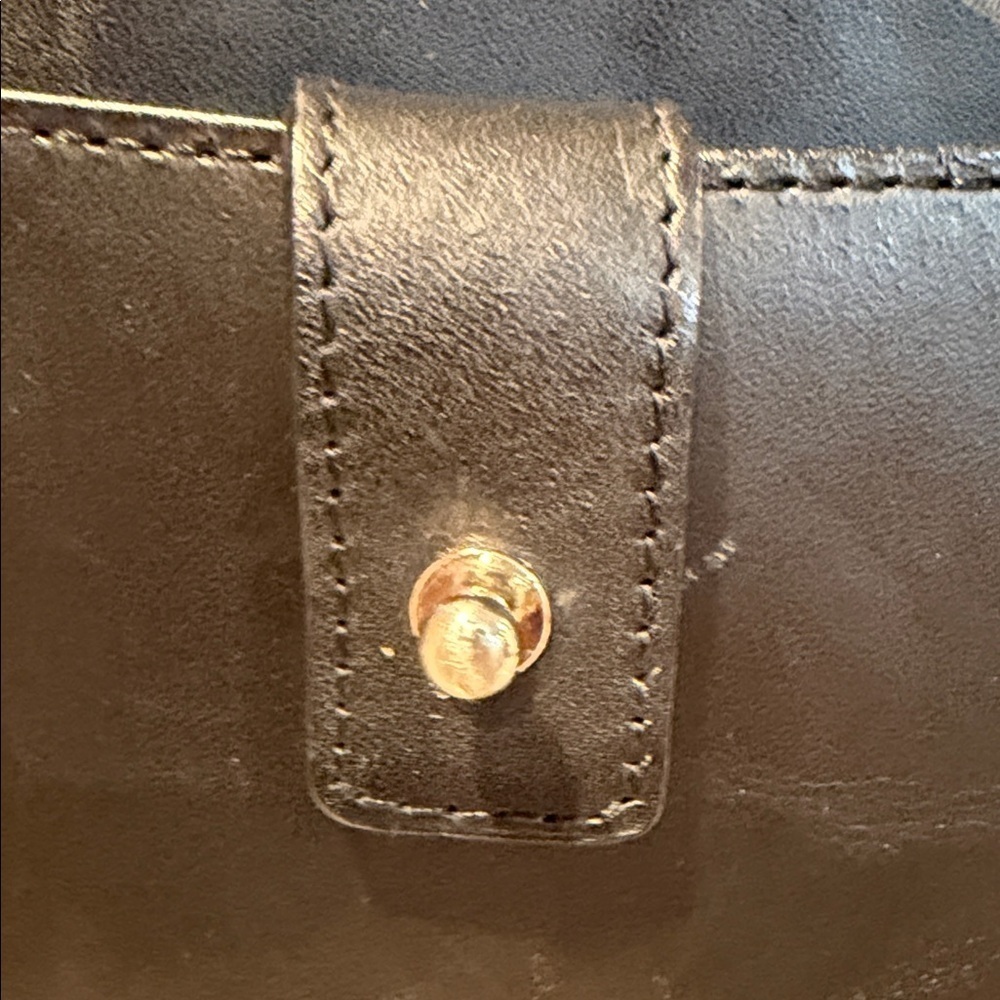 Ann Taylor Black Leather Handbag - Picture 3 of 9